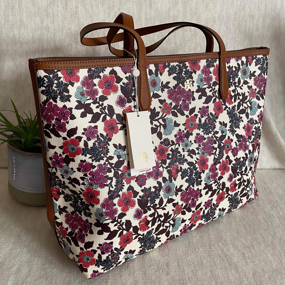 ❤️Flash SALE❤️✨🆕✨Brand New Tory Burch Kerrington Floral Tote Bag